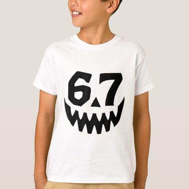 Camiseta Número 67 coincidente seis siete 6 7 Meme 6 7 Hall (Anverso)