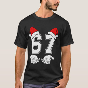 Camiseta Número 67 coincidente seis siete 6 7 Meme 6 7 Navi