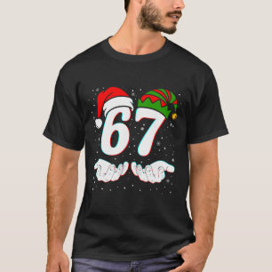 Camiseta Número 67 coincidente seis siete 6 7 Meme 6-7 Navi