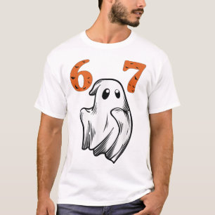 Camiseta Número 67 coincidente seis siete 6 7 Meme Hallowee