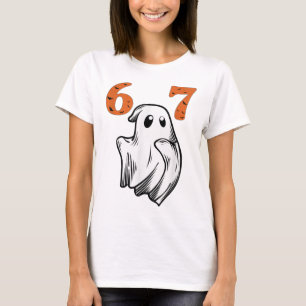 Camiseta Número 67 coincidente Seis Siete 6 7 Meme Hallowee