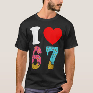 Camiseta Número 67 Me encanta seis siete Clic 6 7 67 Meme P
