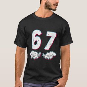 Camiseta Número 67 Seis Siete Coincidente Meme 6 7 Hallowee