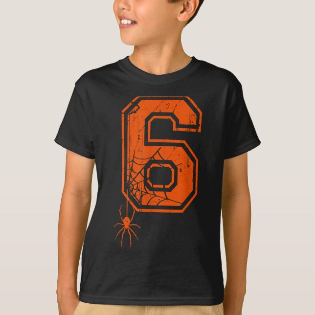 Camiseta Número 6 67 Meme Halloween Disfraz Sder Combinació (Anverso)