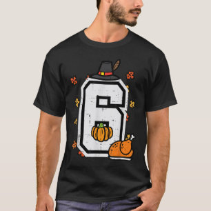 Camiseta Número 6 Acción de Gracias 6 7 Coincidencia 67 Mem