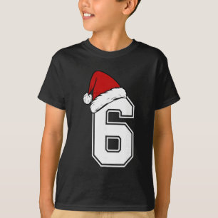 Camiseta Número 6 coincidente seis siete 6 7 Meme 6 7 Navid