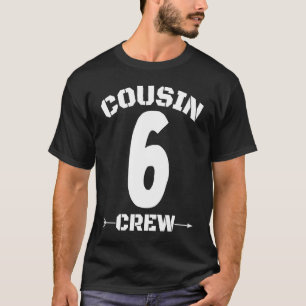 Camiseta Número 6 Grupo Familiar Paralelo Tripulador Reunió