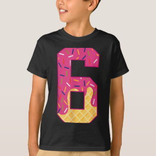 Camiseta Número 6 Helado Goteo 67 Meme Pareja Halloween C