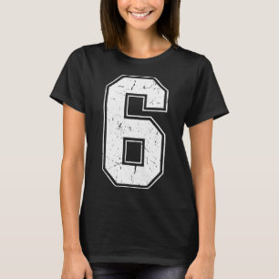 Camiseta Número 6 Traje a juego 67 Meme Traje de angustia