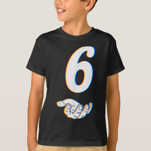 Camiseta Número 6 traje de Halloween del meme coincidente 6
