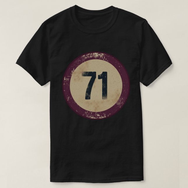Camiseta Número 71 Vintage Agotado (Diseño del anverso)