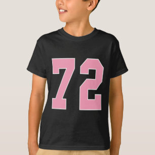 Camiseta Número 72 Cáncer De Mama Bizbilo De Pie Rosa A