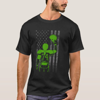 Camiseta Número 74 Bandera Verde Femenina Jugadora De Fútbo