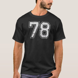Camiseta Número 78 en la parte posterior