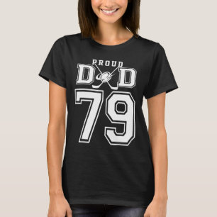 Camiseta Número 79 Proud Hockey Dad Personalizado Para