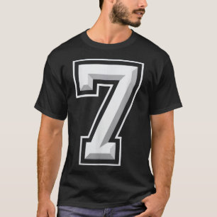 Camiseta Número 7 67 Meme Coincidente