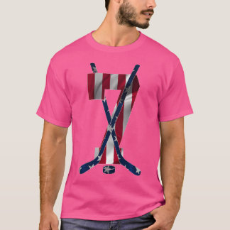 Camiseta Número 7 Años De Hockey Sobre Hielo Séptimo Cumple
