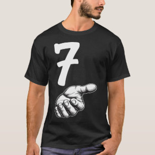 Camiseta Número 7 Duo Coincidente 67 Meme Gen Alpha Jerga F