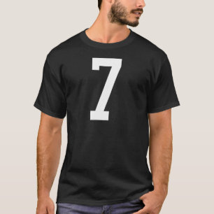 Camiseta Número 7 Formación de Fútbol de diseño posterior