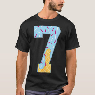 Camiseta Número 7 Helado Goteo 67 Meme Pareja Halloween C