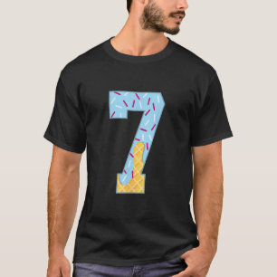 Camiseta Número 7 Helado Goteo 67 Meme Pareja Halloween C
