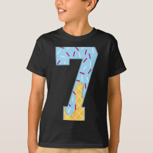 Camiseta Número 7 Helado Goteo 67 Meme Pareja Halloween C
