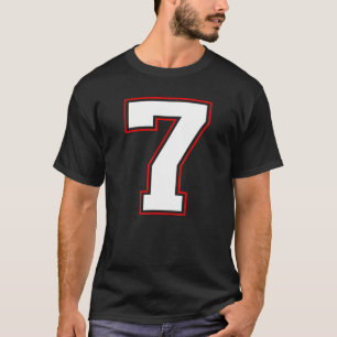 Camiseta Número 7 Jugador de Equipo Deportivo de Cumpleaños