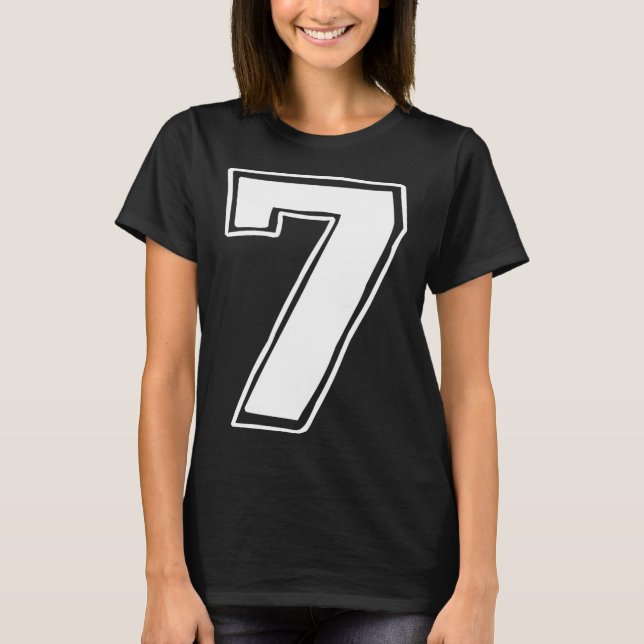 Camiseta Número 7 Seis Siete 6 7 Meme 67 Divertido Cumpleañ (Anverso)