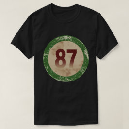 Camiseta Número 87 Vintage Deteriorado