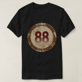 Camiseta Número 88 Vintage con Efecto de Desgaste