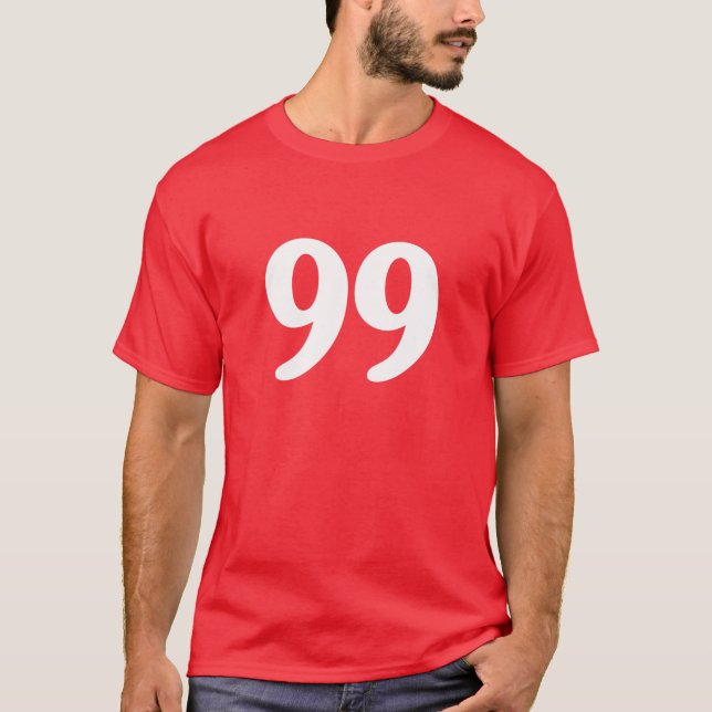 Camiseta Número 99 Nacimiento Nacido Uniforme Deportes Jers (Anverso)