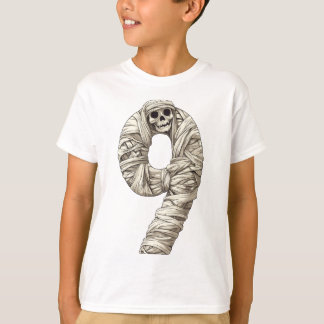 Camiseta Número 9 Mamita Tema de Halloween Niños de 9 años