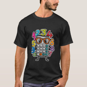Camiseta Número Aprendizaje de disfraces de calculadora día