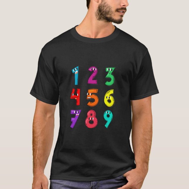 Camiseta Número Aprendizaje de disfraces de calculadora día (Anverso)