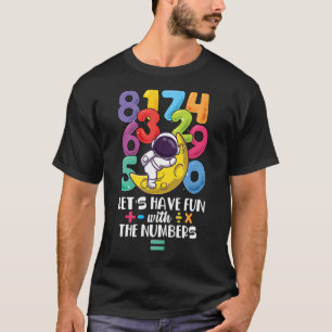 Camiseta Número Aprendizaje de disfraces de calculadora día
