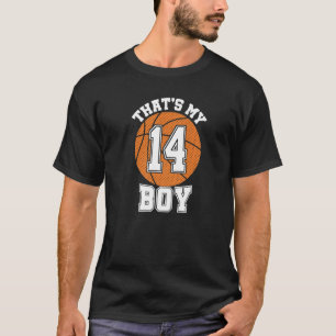 Camiseta Número catorce: Mi hijo 14, mamá de baloncesto Da