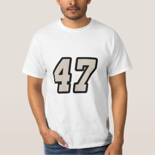 Camiseta número cuarenta y siete 47