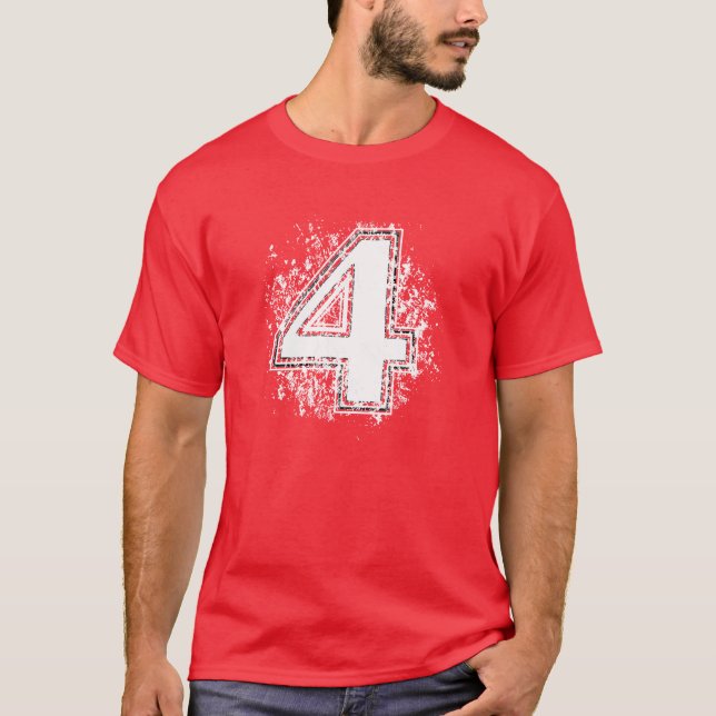 Camiseta Número cuatro (Anverso)