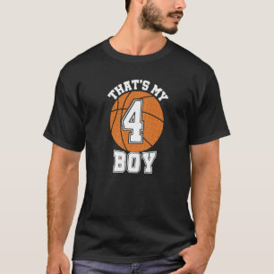 Camiseta Número cuatro que es mi hijo de básquetbol mamá pa