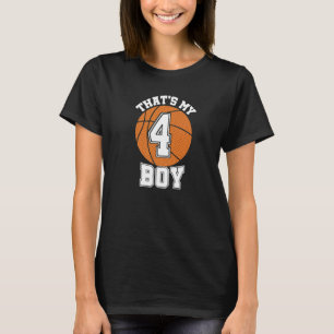 Camiseta Número cuatro que es mi hijo de básquetbol mamá pa