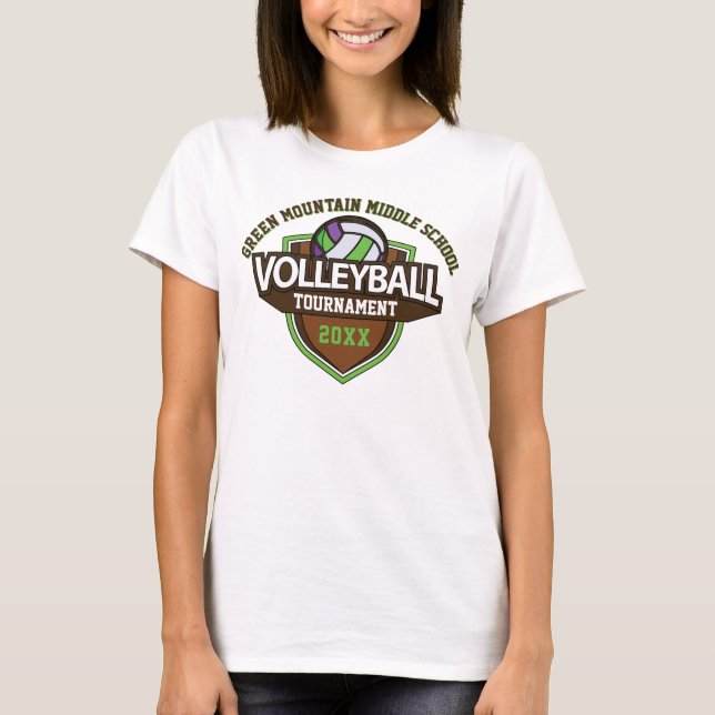Camiseta Número de año del Torneo de Voleibol personalizado (Anverso)