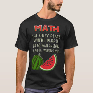 Camiseta número de cálculo matemático de matemáticas y sand
