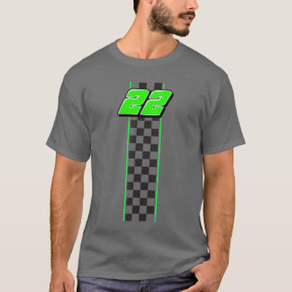 Camiseta Número de carrera 22 Carrera Carrera Pista de carr