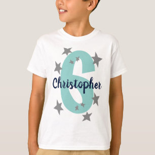 Camiseta Número de cumpleaños y nombre Guay Stars Personali