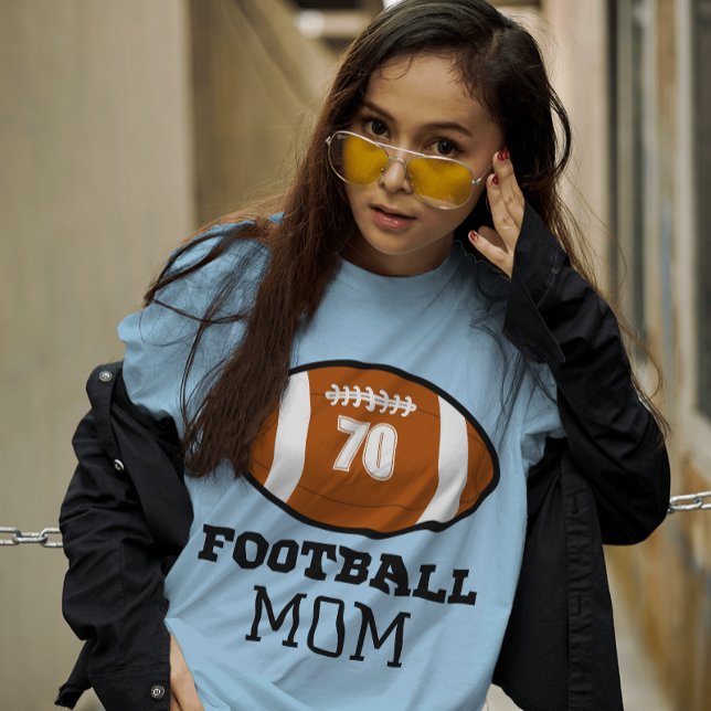 Camiseta número de jersey de mamá de fútbol americ (Subido por el creador)