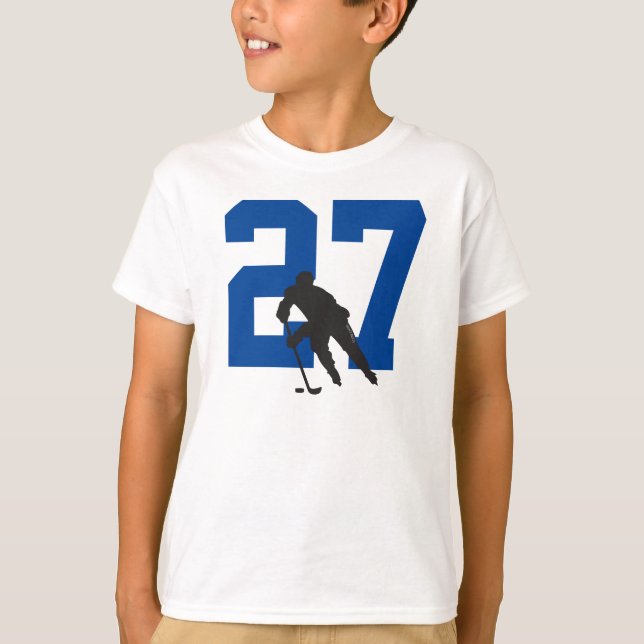 Camiseta Número de Jugador de Hockey Juvenil Personalizado (Anverso)