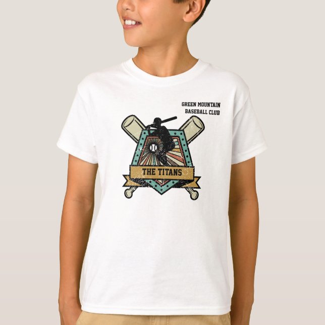 Camiseta Número de la liga del equipo del Club de Softbol d (Anverso)