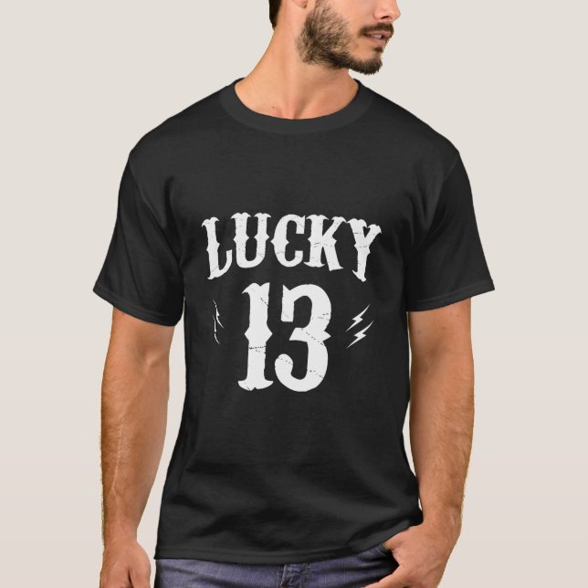 Camiseta Número de la suerte 13 Treceavo (Anverso)