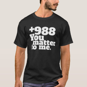 Camiseta Número de línea directa suicida