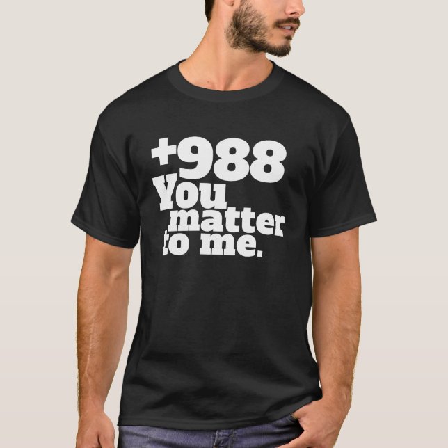 Camiseta Número de línea directa suicida (Anverso)